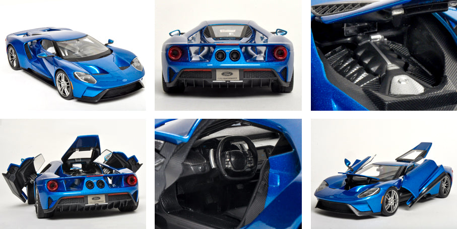 Maisto 1/18 Diecast Special Edition 2017 Ford GT Blue Model Car