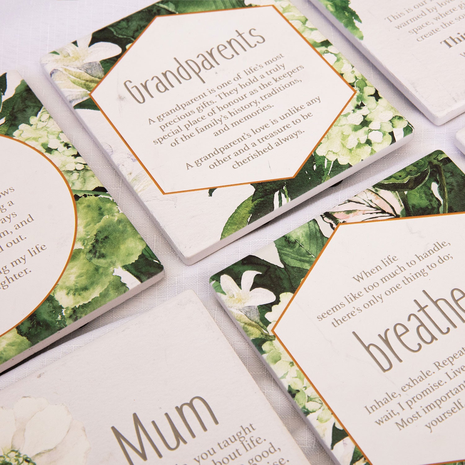 Splosh Greenhouse Grandparents Verse - Gift for Grandparents - Ceramic verse with embossed design