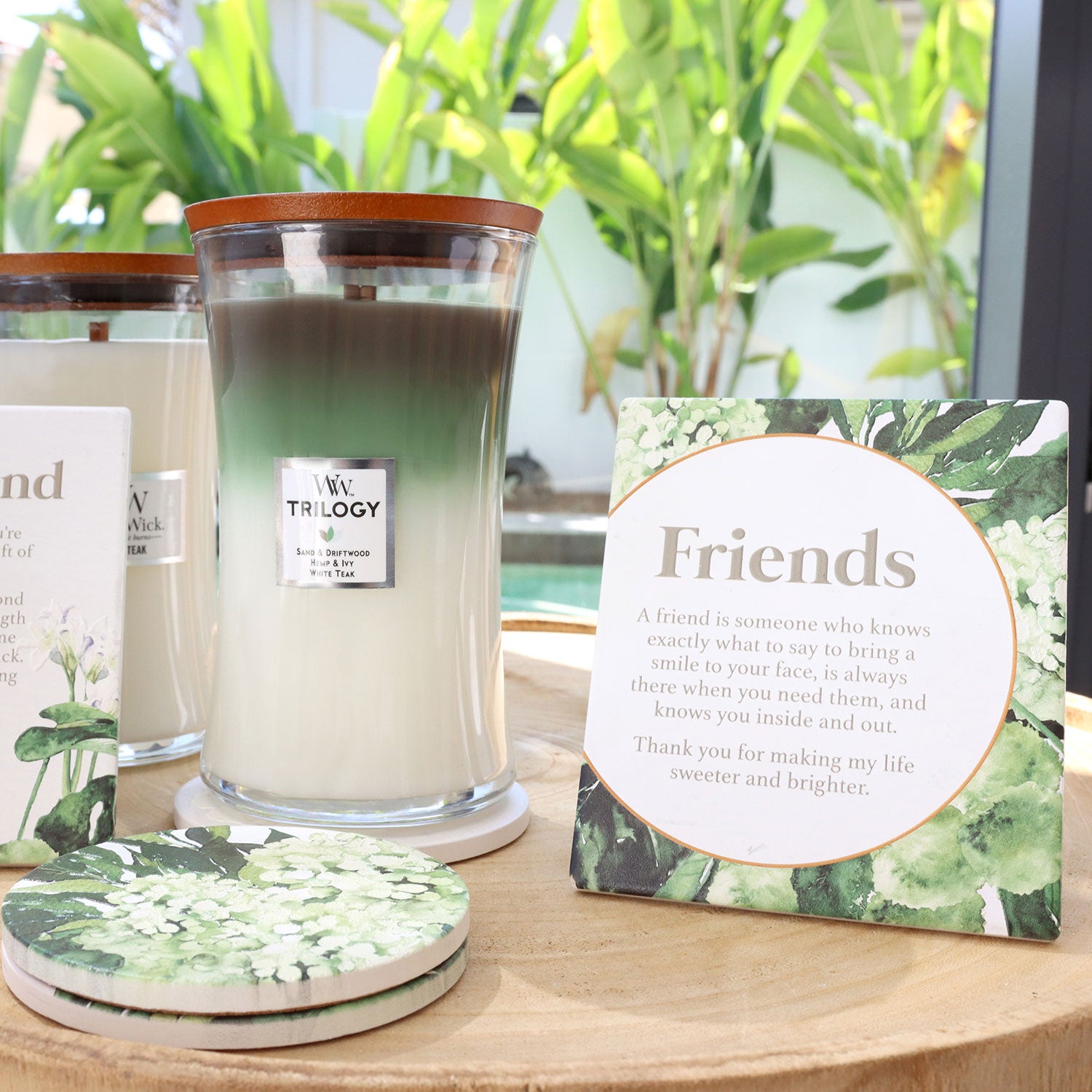 Splosh Greenhouse Friends Verse - Gift for Friends - Ceramic verse with embossed design