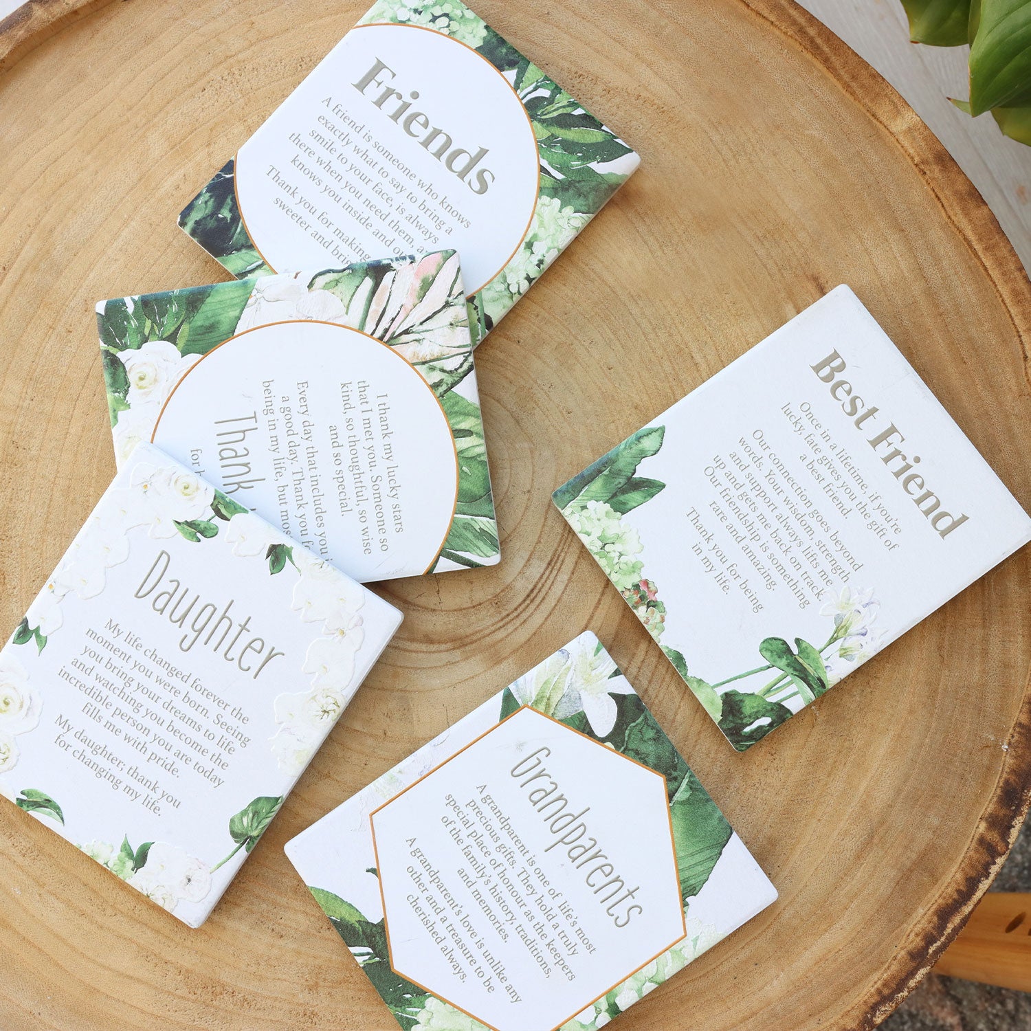 Splosh Greenhouse Best Friends Verse - Gift for Best Friends - Ceramic verse with embossed design