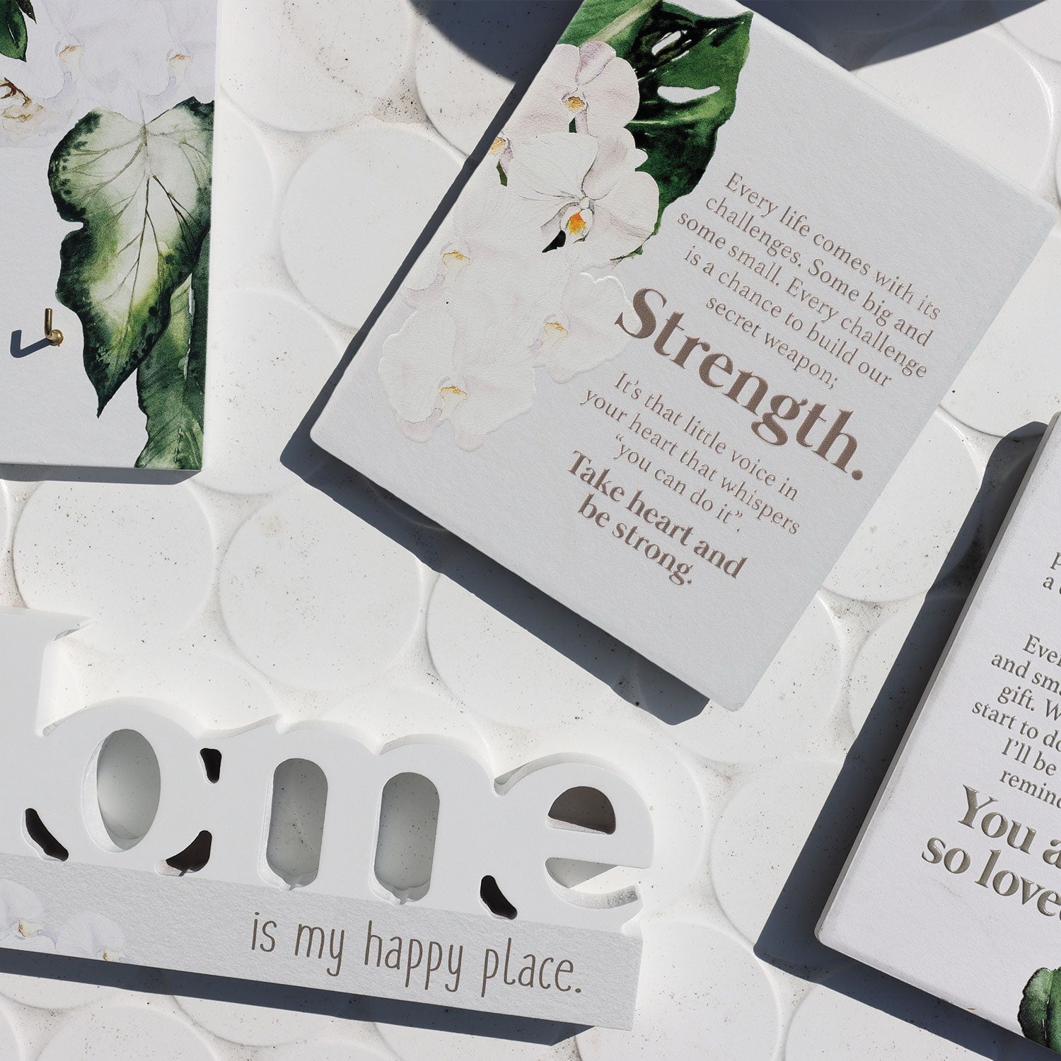 Splosh Greenhouse Strength Verse - Gift  - Ceramic verse with embossed design