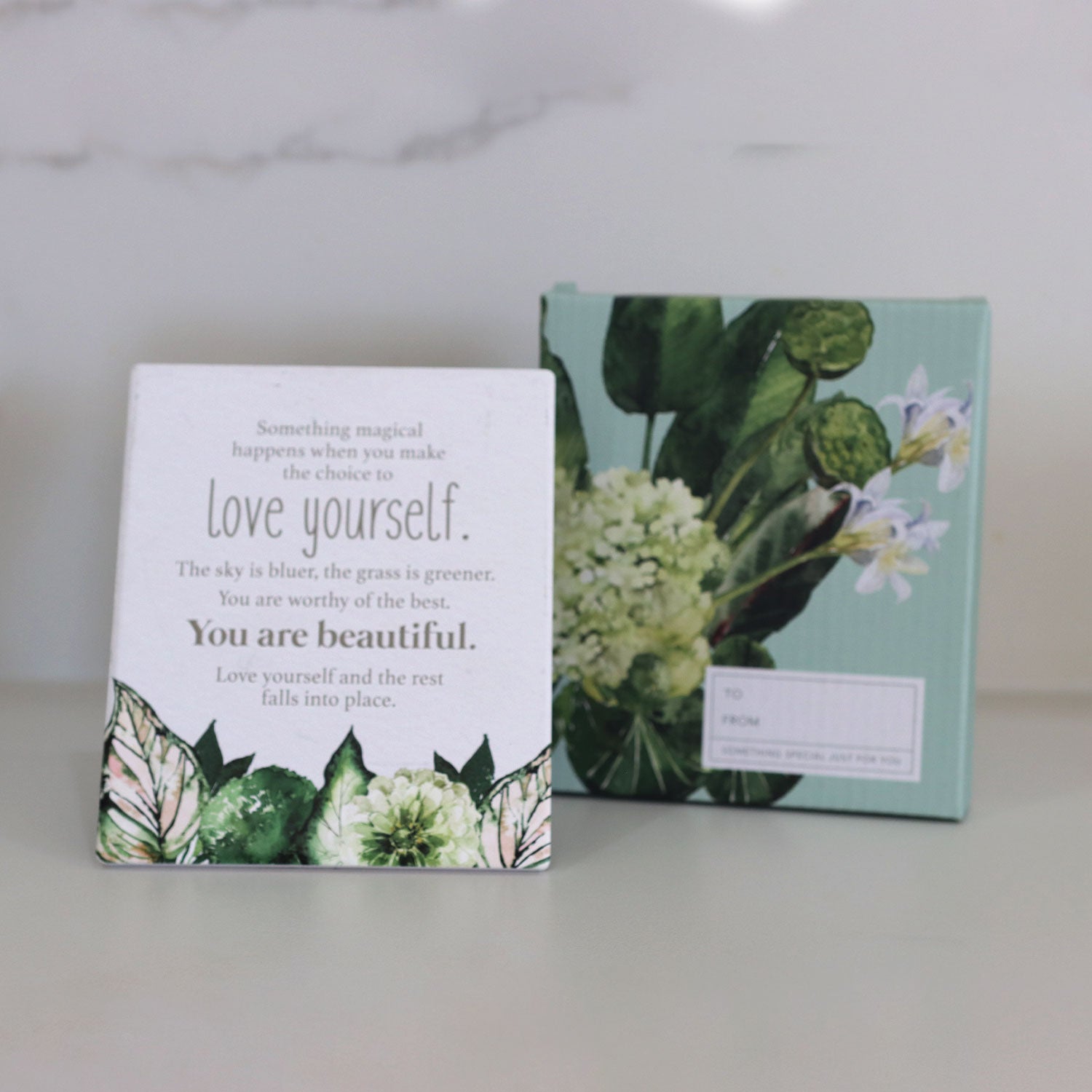 Splosh Greenhouse Self Love Verse - Gift - Ceramic verse with embossed ...