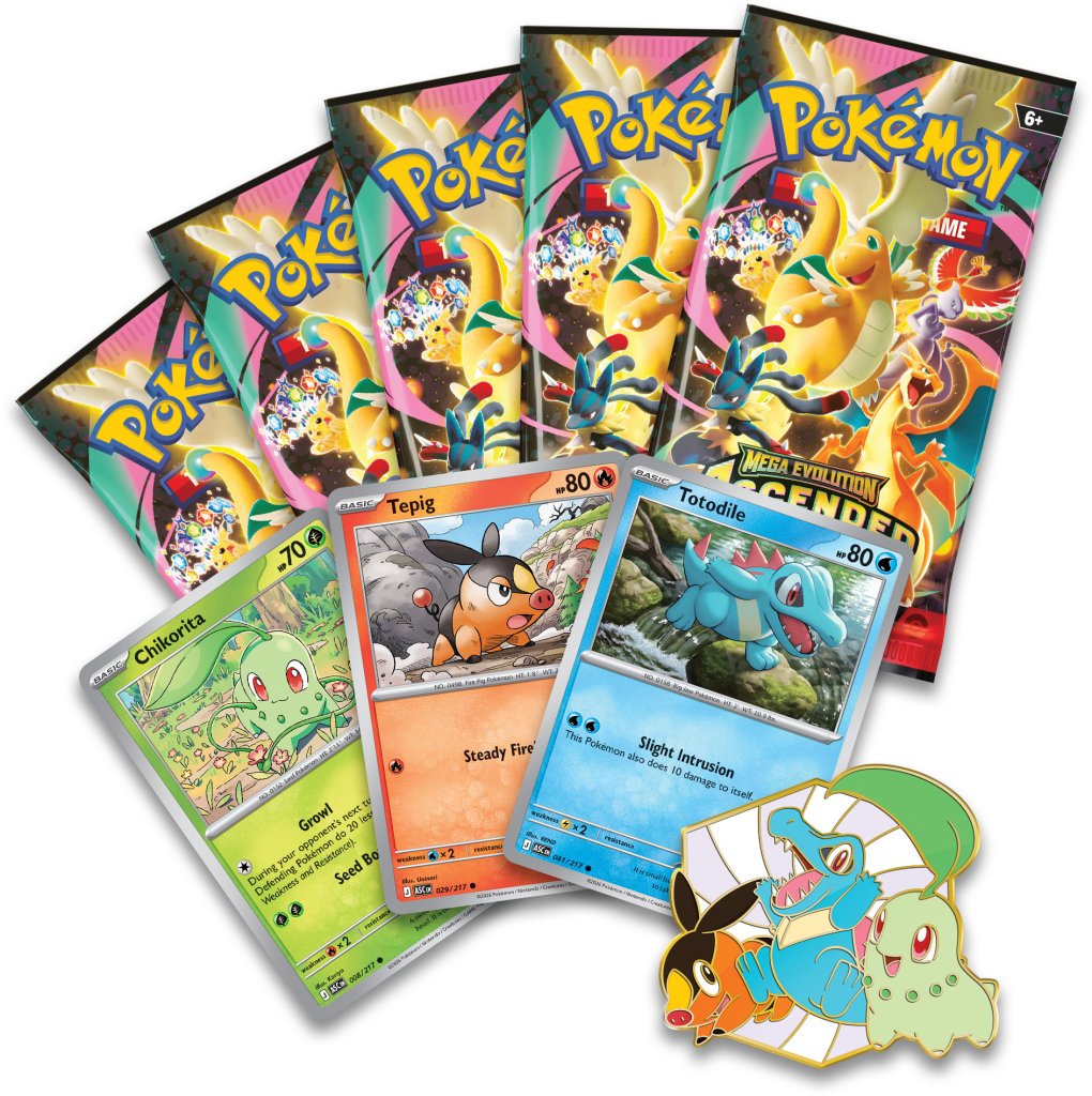 Pre-Order Pokémon TCG: Mega Evolution— Ascended Heroes First Partners Deluxe Pin Collection