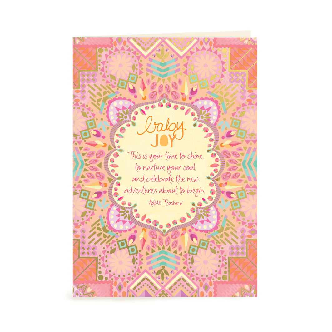 Intrinsic Baby Joy Greeting Card by Adele Basheer