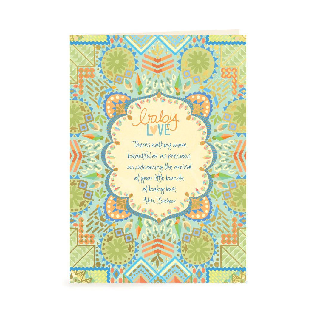 Intrinsic Baby Love Greeting Card by Adele Basheer