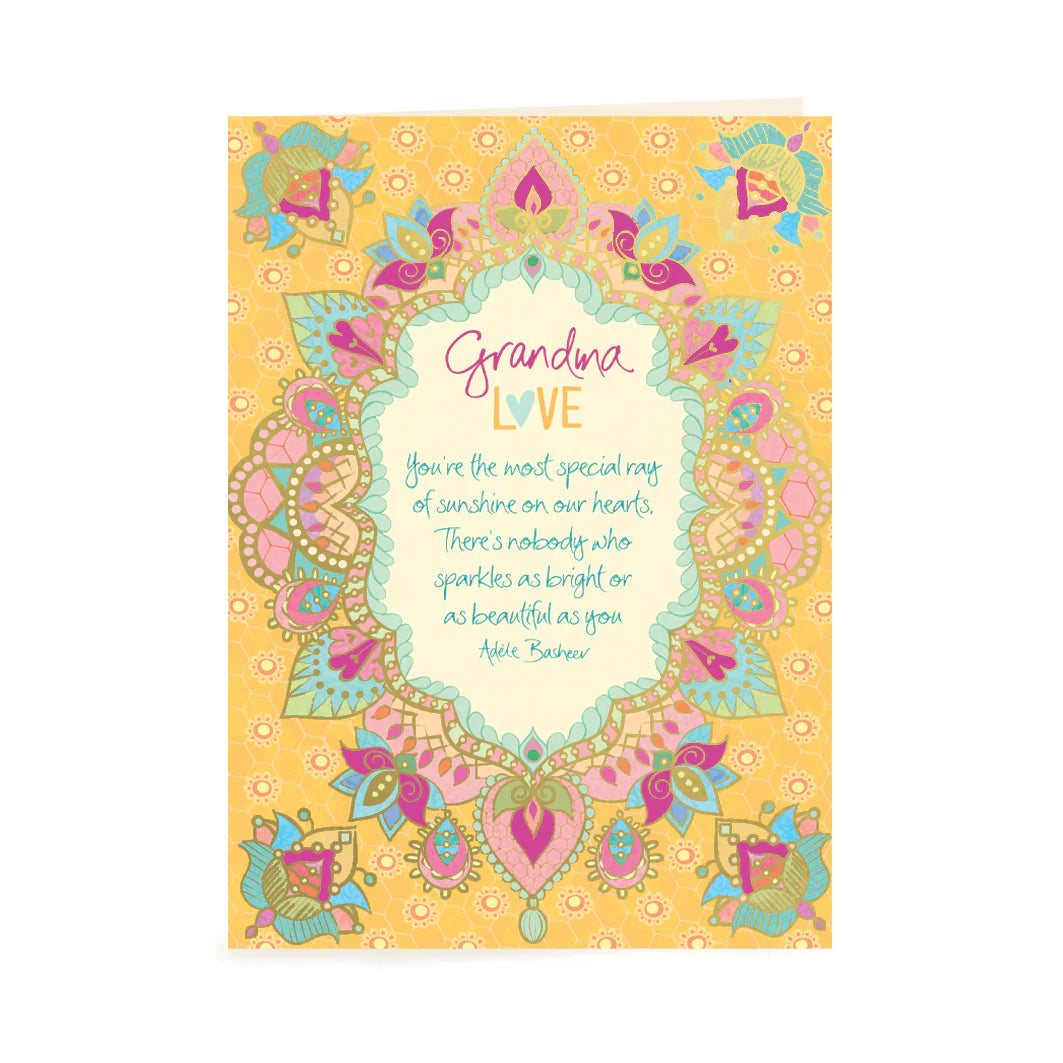 Intrinsic Grandma Greeting Card by Adele Basheer