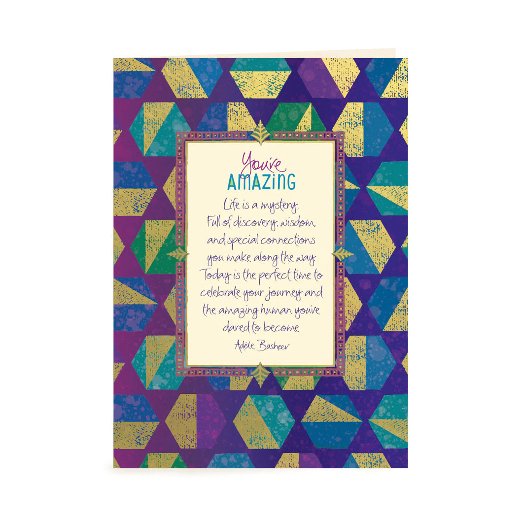 Intrinsic You're Amazing Greeting Card by Adele Basheer