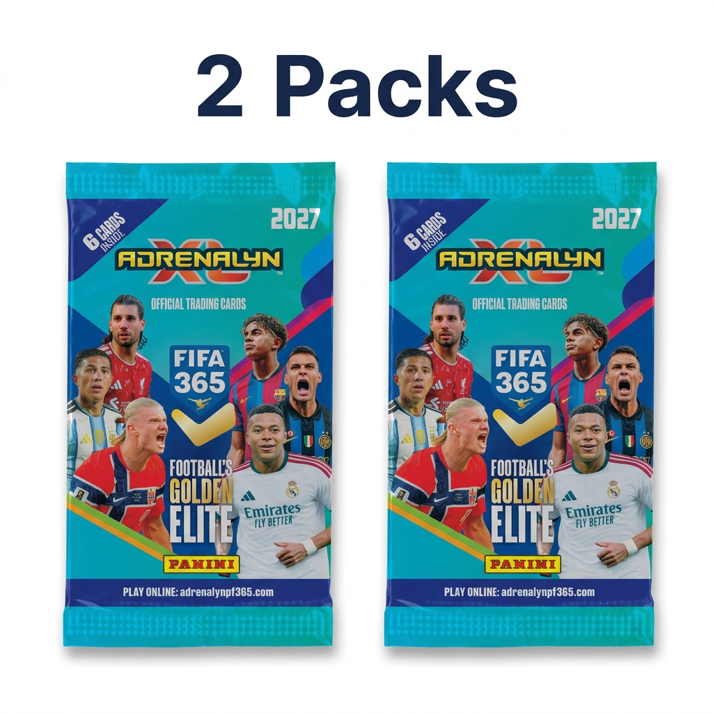 Panini FIFA 365 Adrenalyn XL 2027 soccer cards 2 packs