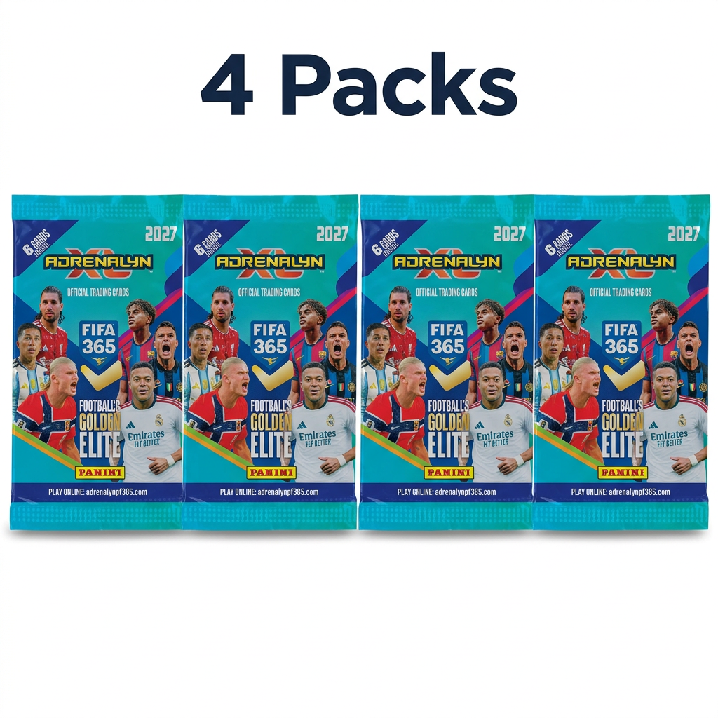 Panini FIFA 365 Adrenalyn XL 2027 soccer cards 4 packs
