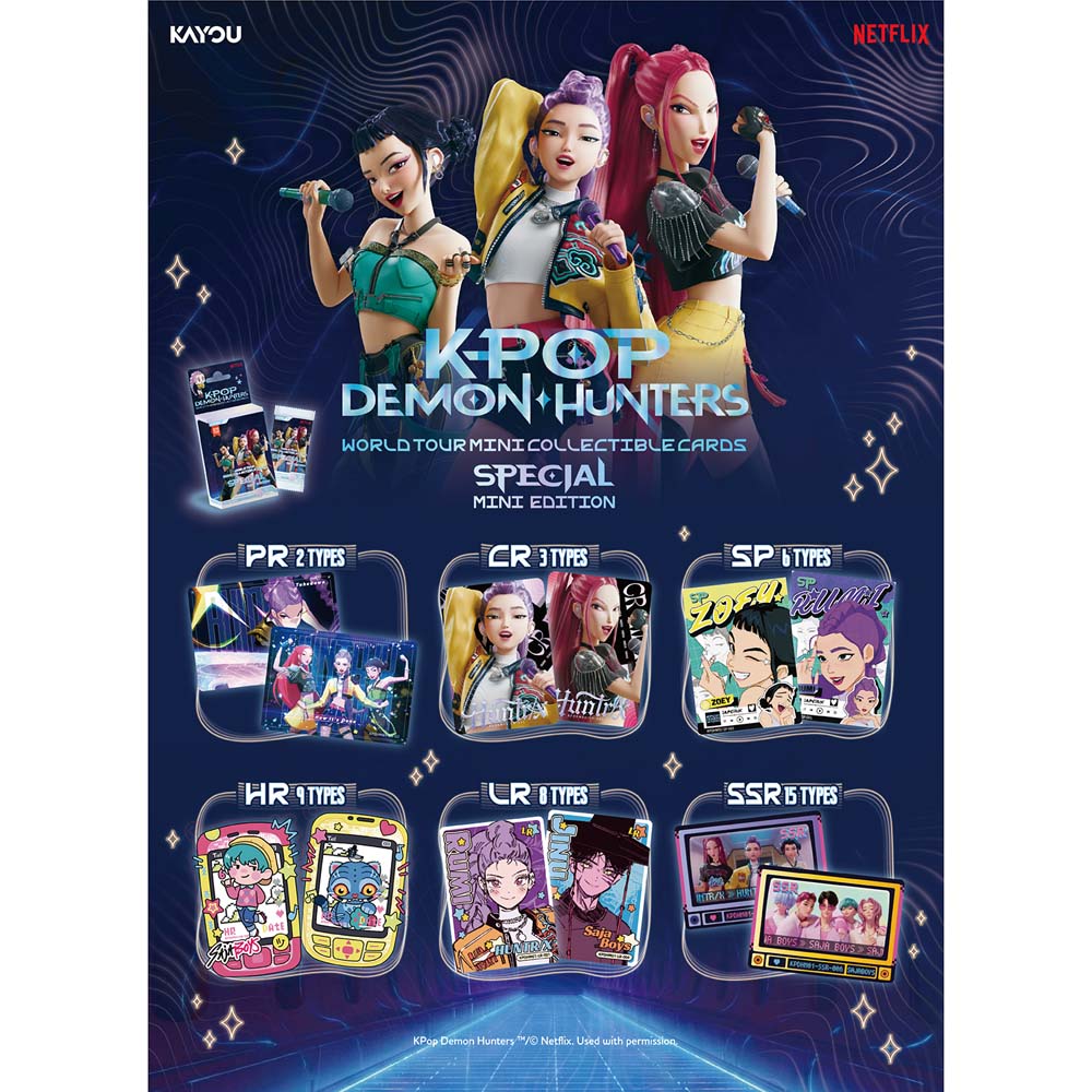 Kayou K-Pop Demon Hunters Collectible Trading Cards Special Mini Edition - 1 pack Each pack contains 3 mini collectible cards