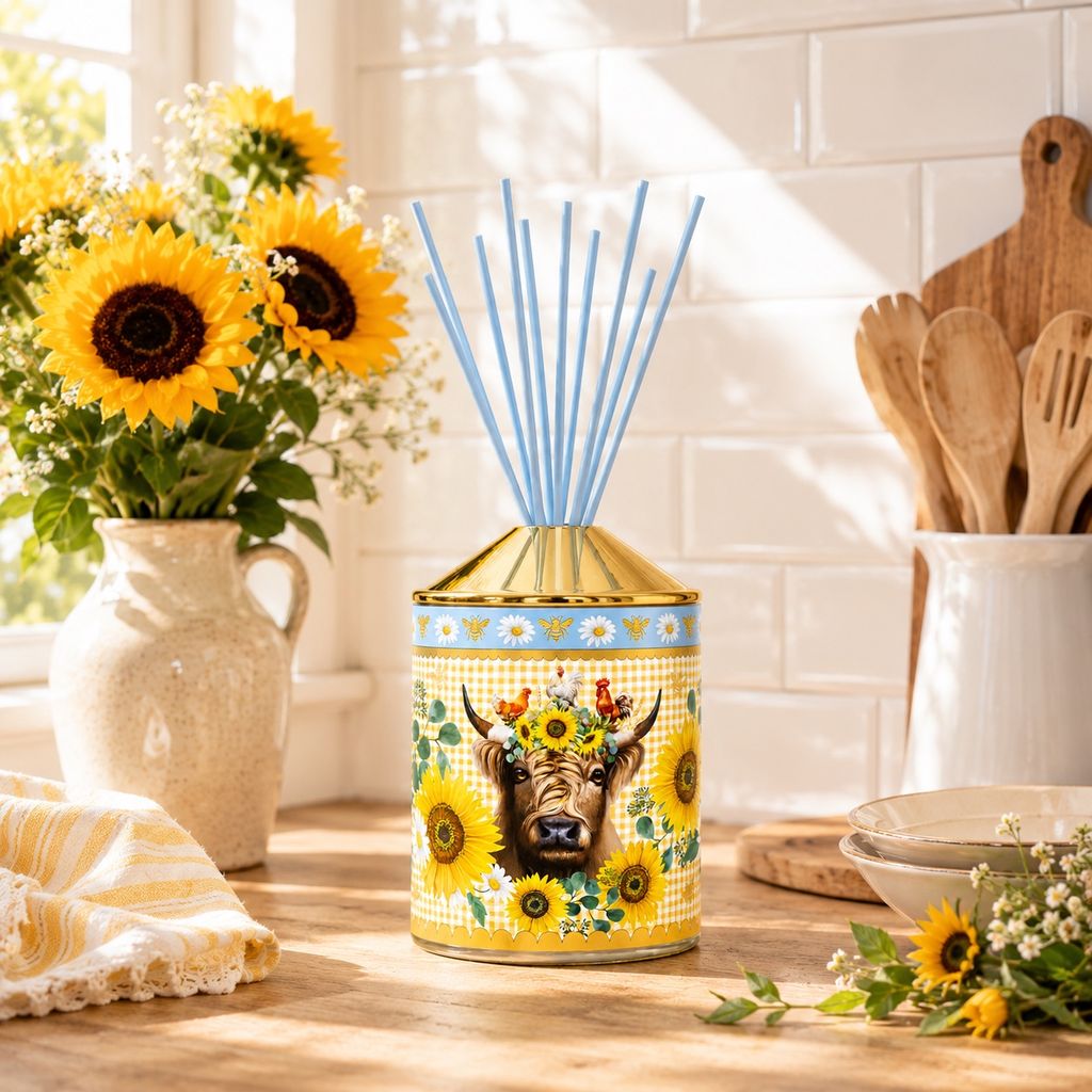 Lisa Pollock Hello Sunshine Fragrant Living Collection - Lychee Reed Diffuser 150ml – 8 Reeds