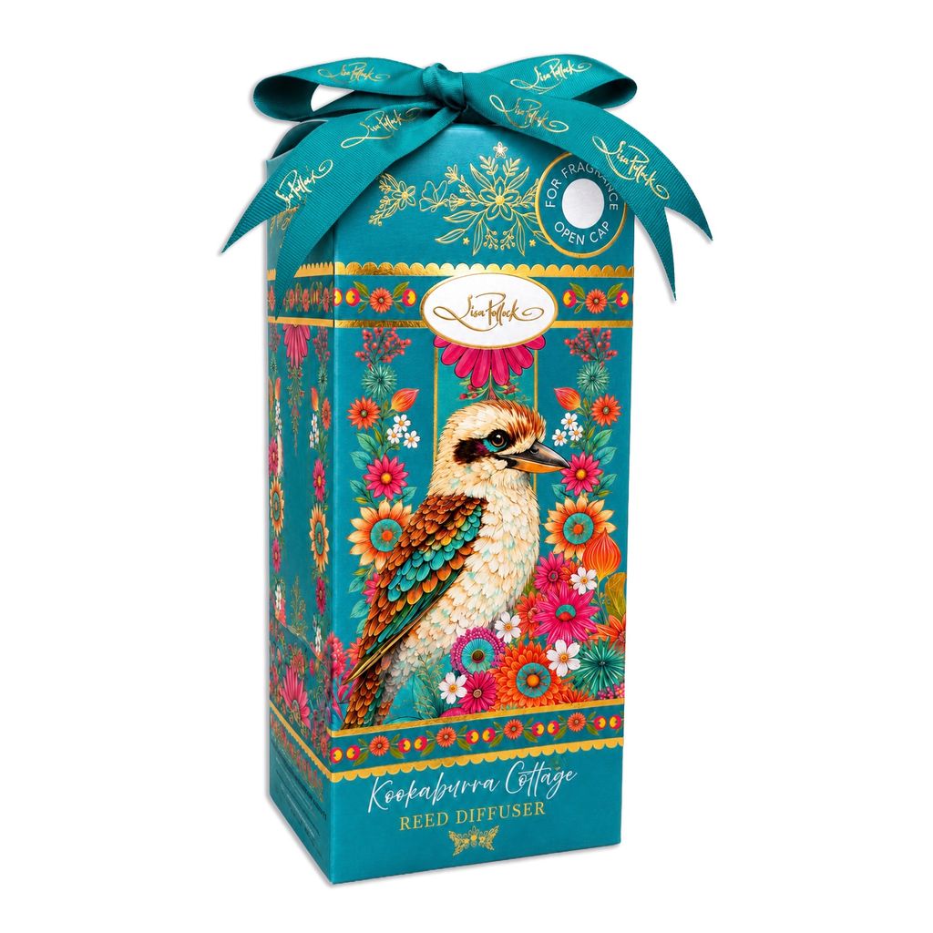 Lisa Pollock Kookaburra Cottage Fragrant Living Collection - Rose & Oud Reed Diffuser 150ml – 8 Reeds