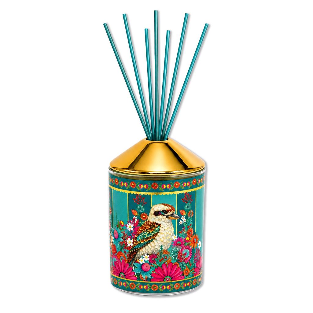 Lisa Pollock Kookaburra Cottage Fragrant Living Collection - Rose & Oud Reed Diffuser 150ml – 8 Reeds