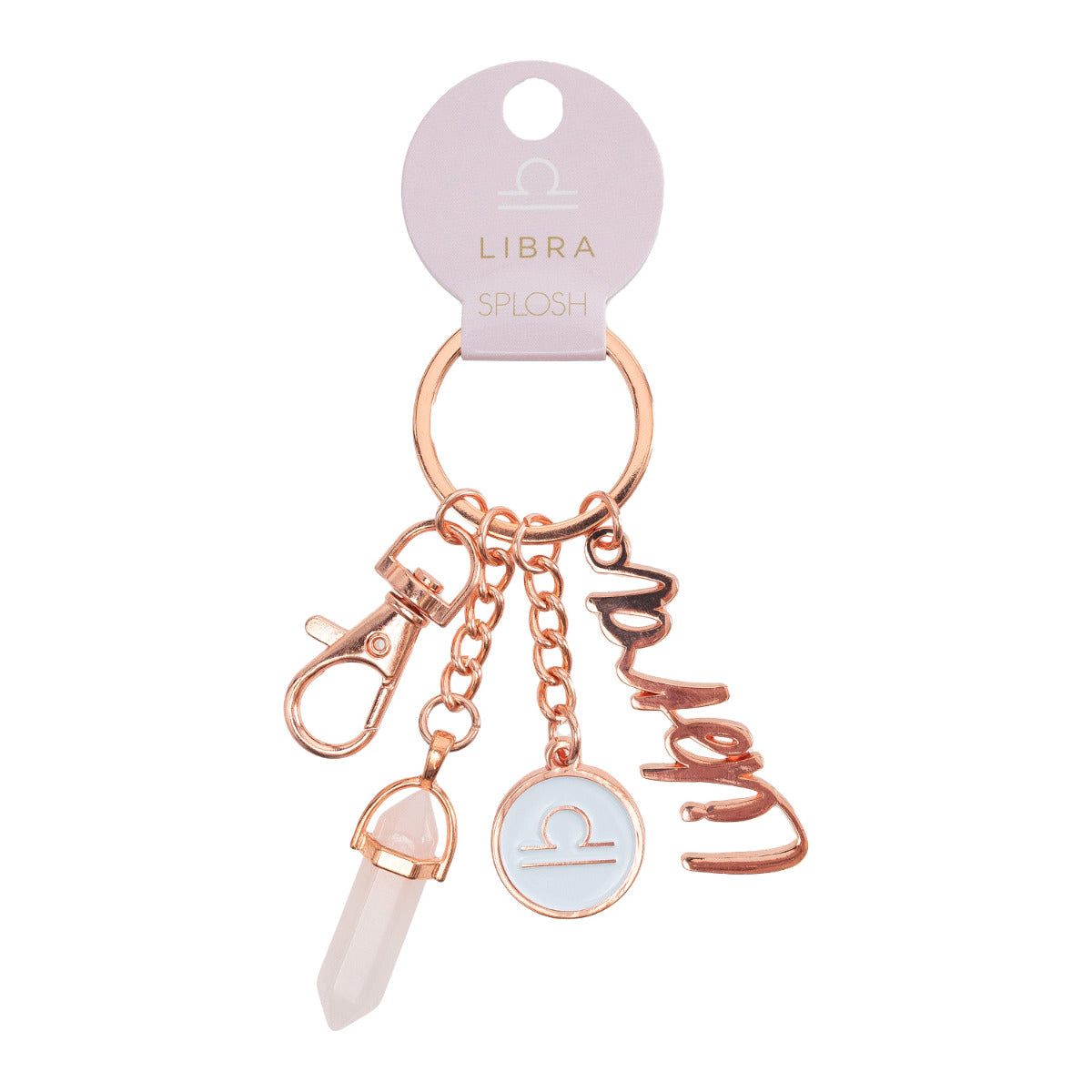 Splosh Mystique Libra Keychain with Coloured Crystals