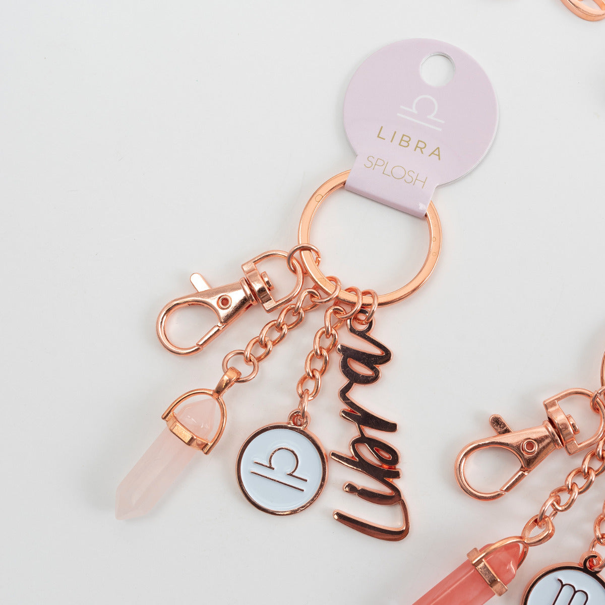 Splosh Mystique Libra Keychain with Coloured Crystals