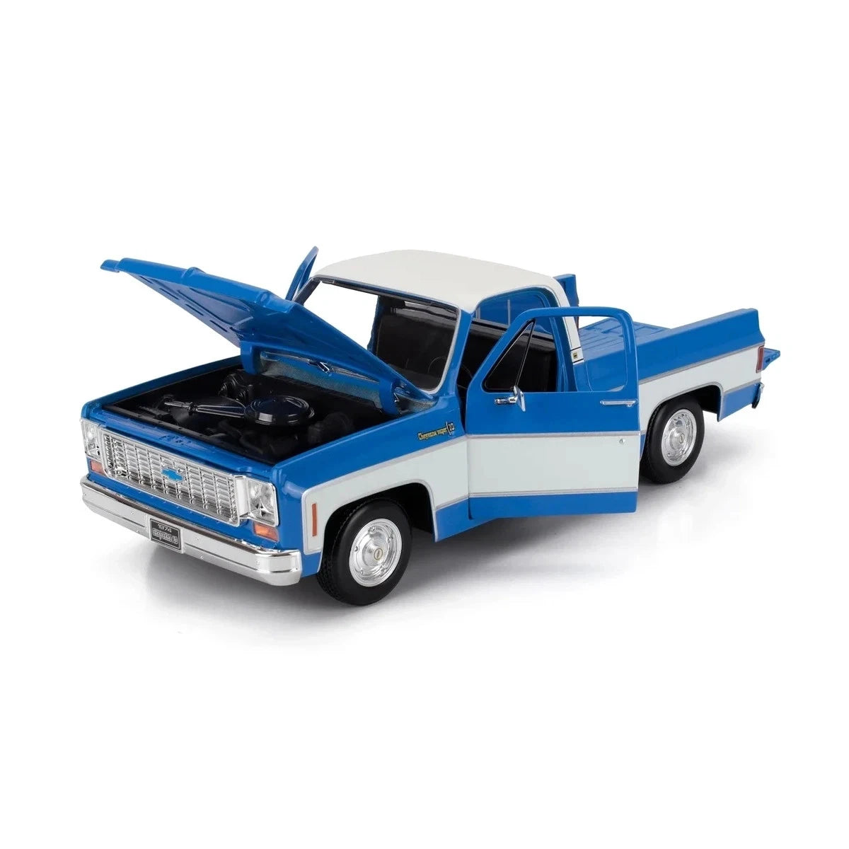 Maisto 1/18 1974 Chevrolet C10 Cheyenne Super Blue Special Edition Die Cast Model Car