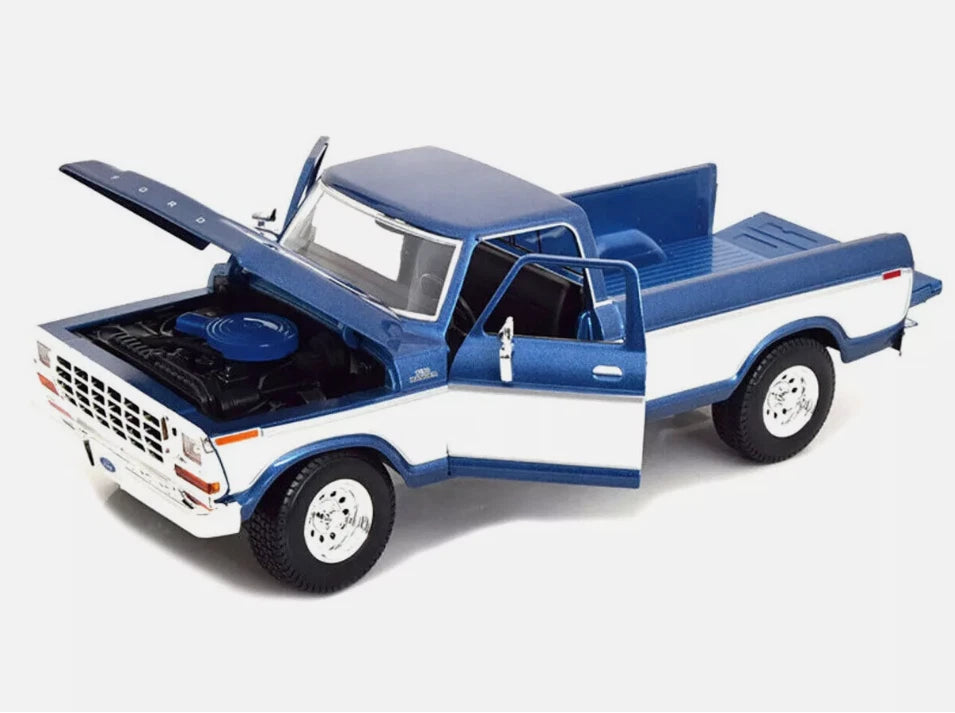 Maisto 1:18 Special Edition 1979 Ford F150 Pick-Up Blue Diecast Model Car