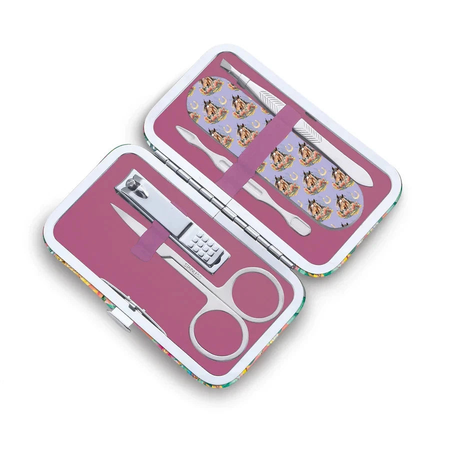 Lisa Pollock Manicure Set - Country Dusk Handy Compact Manicure Travel 5pc Set