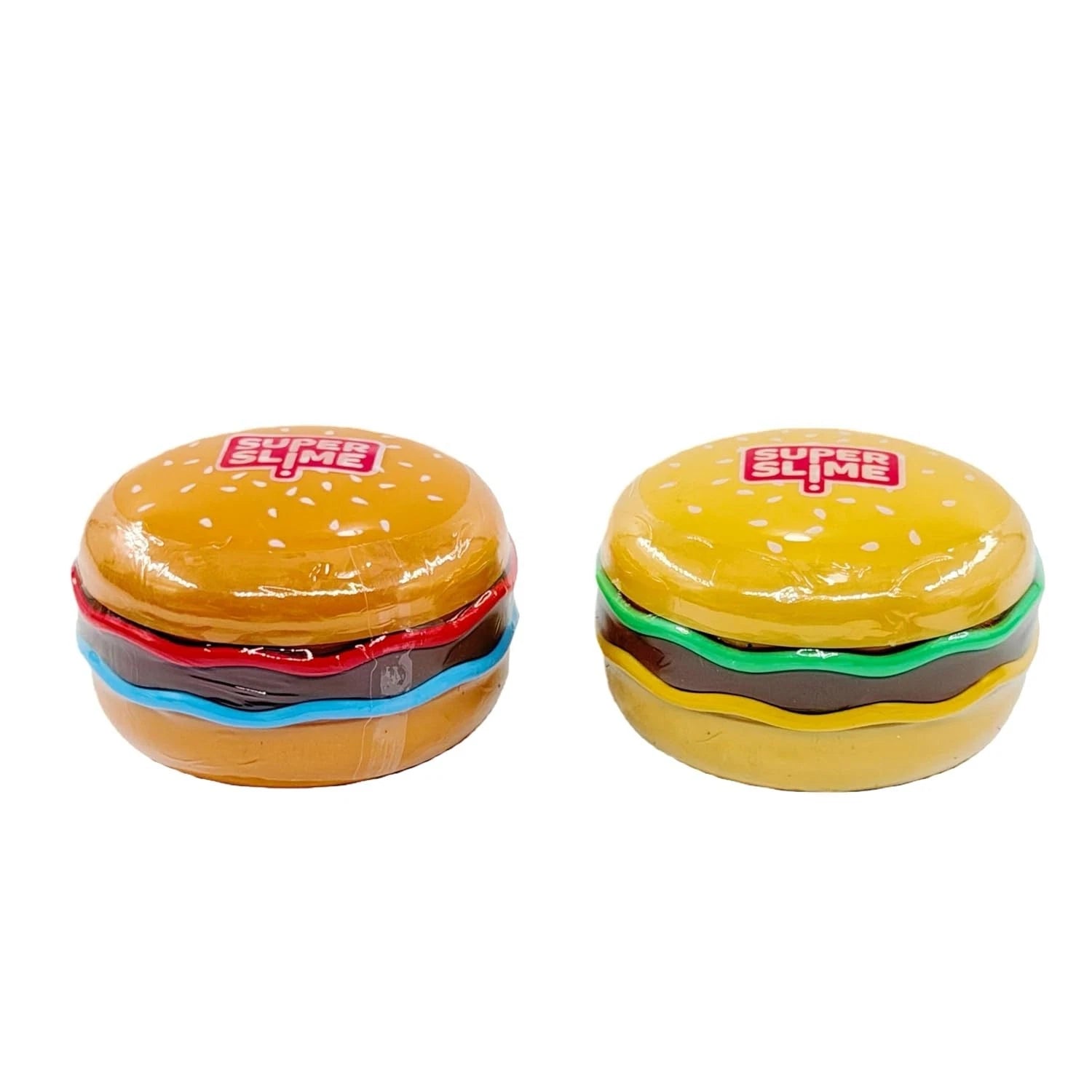 Burger Sensory Toy - Burger Shape Colourful Putty Slime Foam Beads