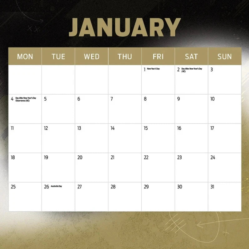 Collingwood Magpies calendar full-colour player image