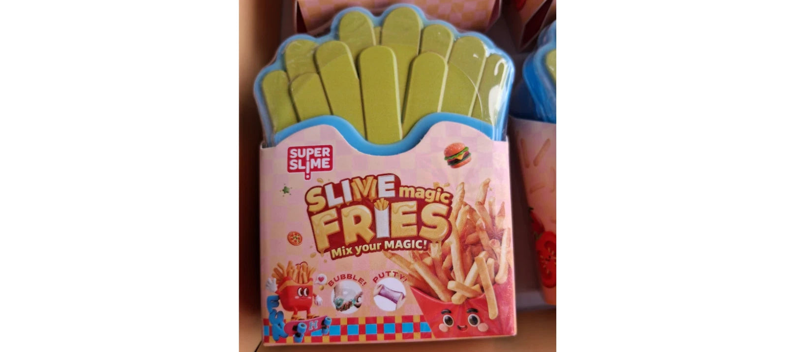 Super Slime - Slime Magic Fries Mix Your Magic Bubble & Putty Sensory Toy