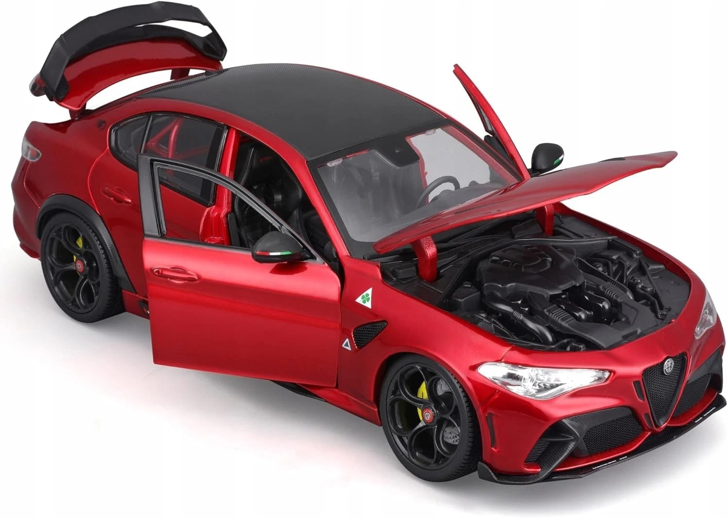 Bburago 1:18 Alfa Romeo Giulia GTAm Metallic Red Diecast Model Car