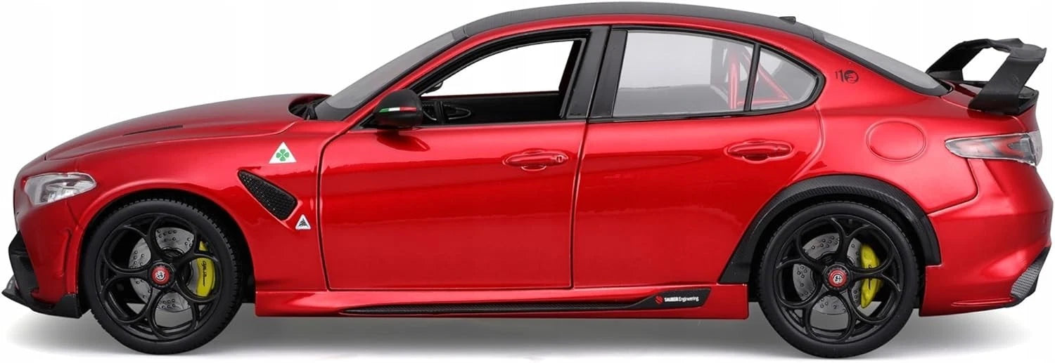 Bburago 1:18 Alfa Romeo Giulia GTAm Metallic Red Diecast Model Car