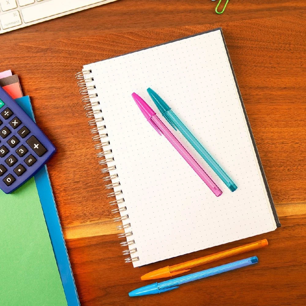 BIC Cristal Fashion Medium 1.0mm multicolored pens (Mixed 8 Pack)