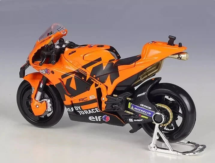 Maisto 1:18 Moto GP 2021 Tech3 KTM Factory Petrucci & Lecuona Diecast Motorcycle
