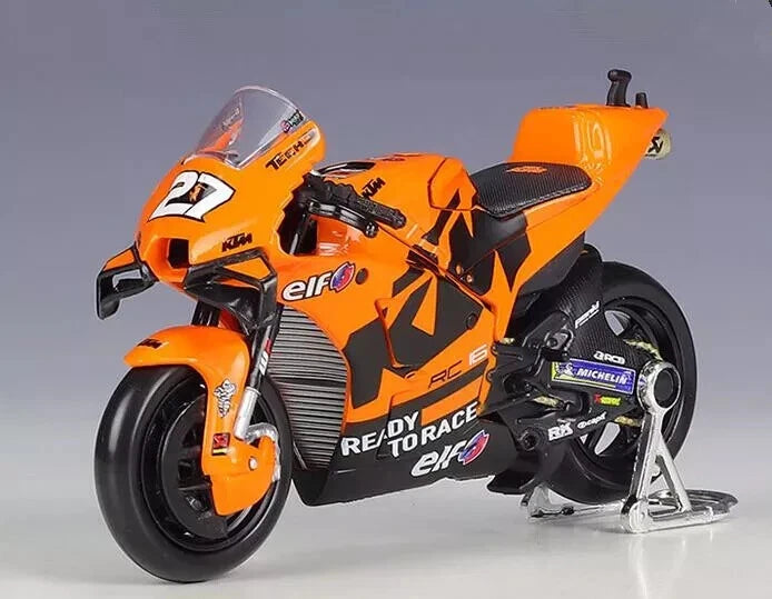 Maisto 1:18 Moto GP 2021 Tech3 KTM Factory Petrucci & Lecuona Diecast Motorcycle