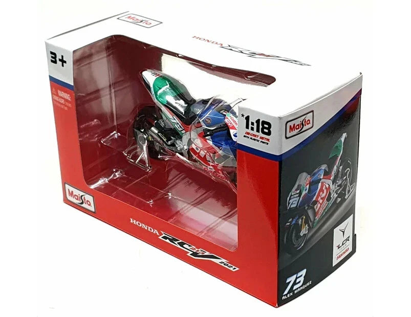 Maisto 1:18 Moto GP 2021 LCR Honda Castrol Alex Marquez #73 RC213V Diecast Motorcycle