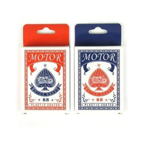 Motor High Quality Playing Card - Plastic Coated Card Classic Games/Poker - 2 Pack - Assorted