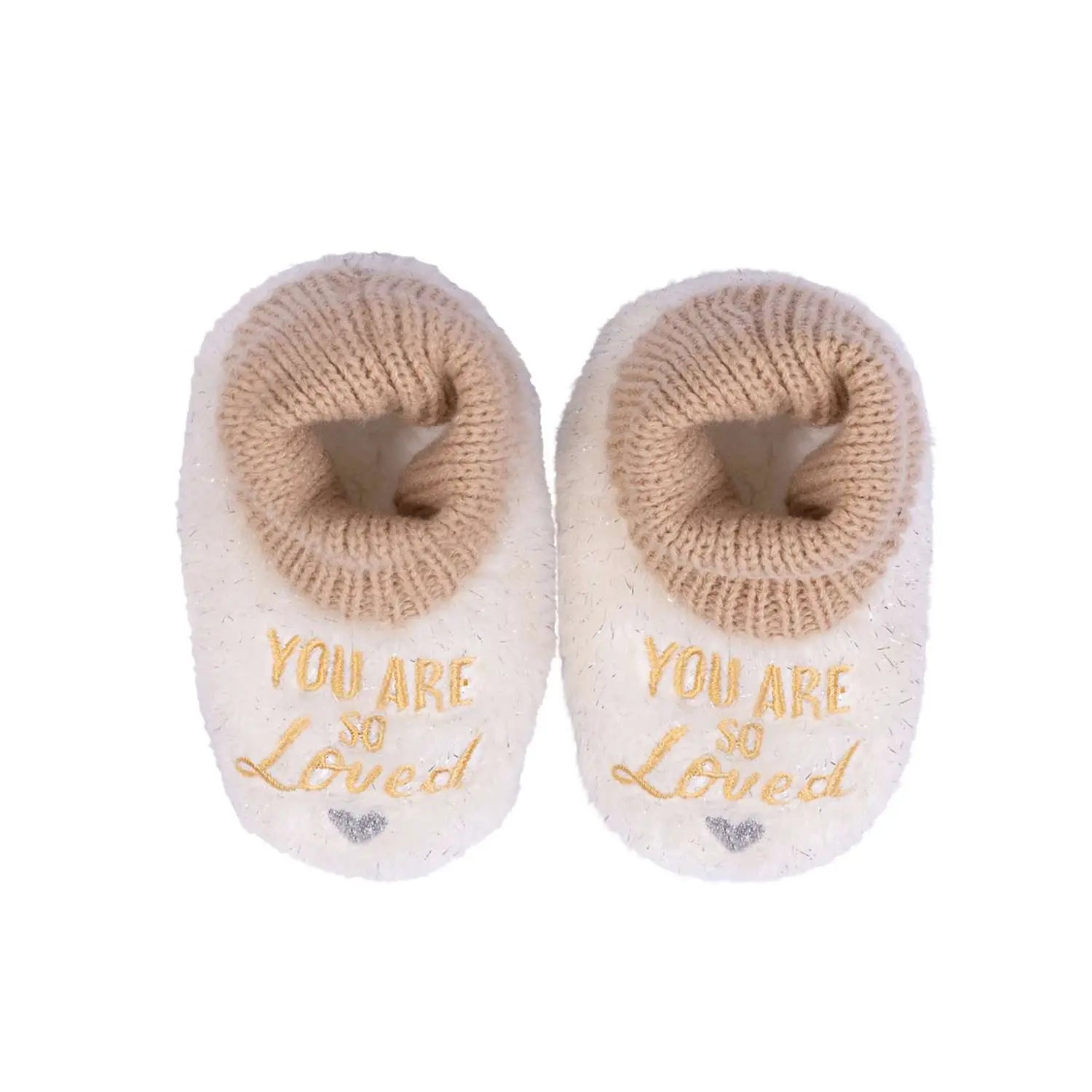 SnugUps Baby Quote So Loved Warm Booties Indoor Slippers