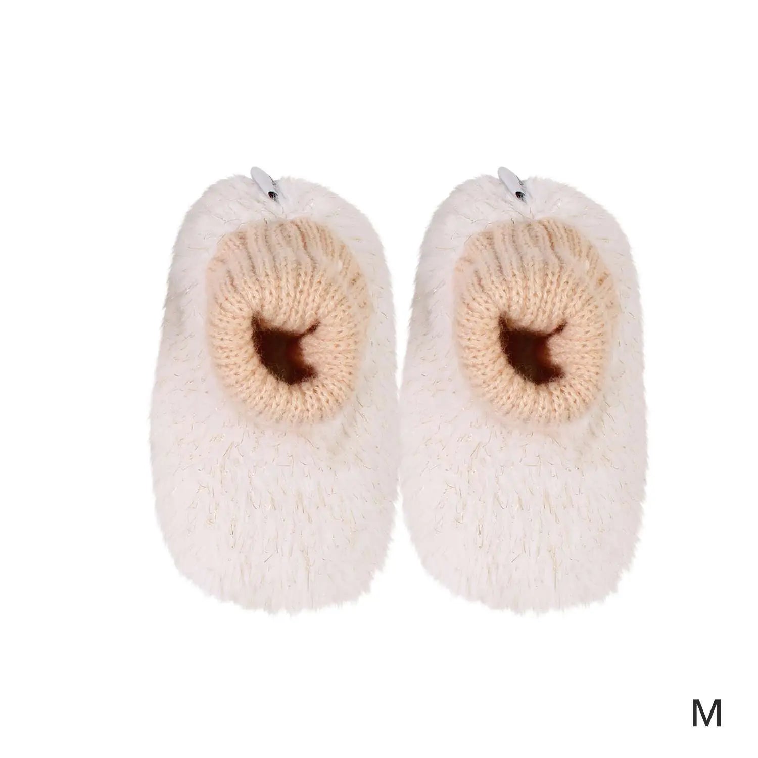 SnugUps Baby White Sparkle Warm Booties Indoor Slippers