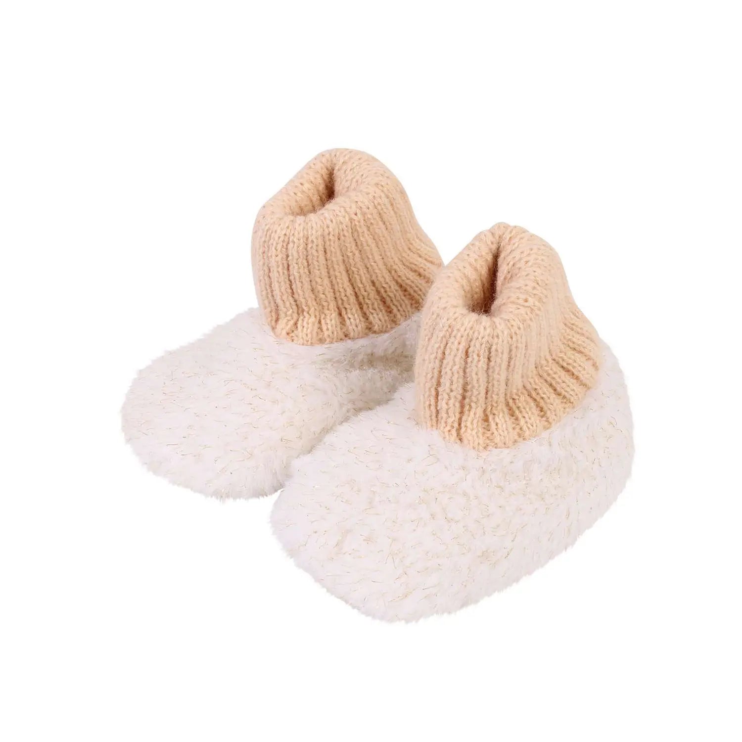 SnugUps Baby White Sparkle Warm Booties Indoor Slippers