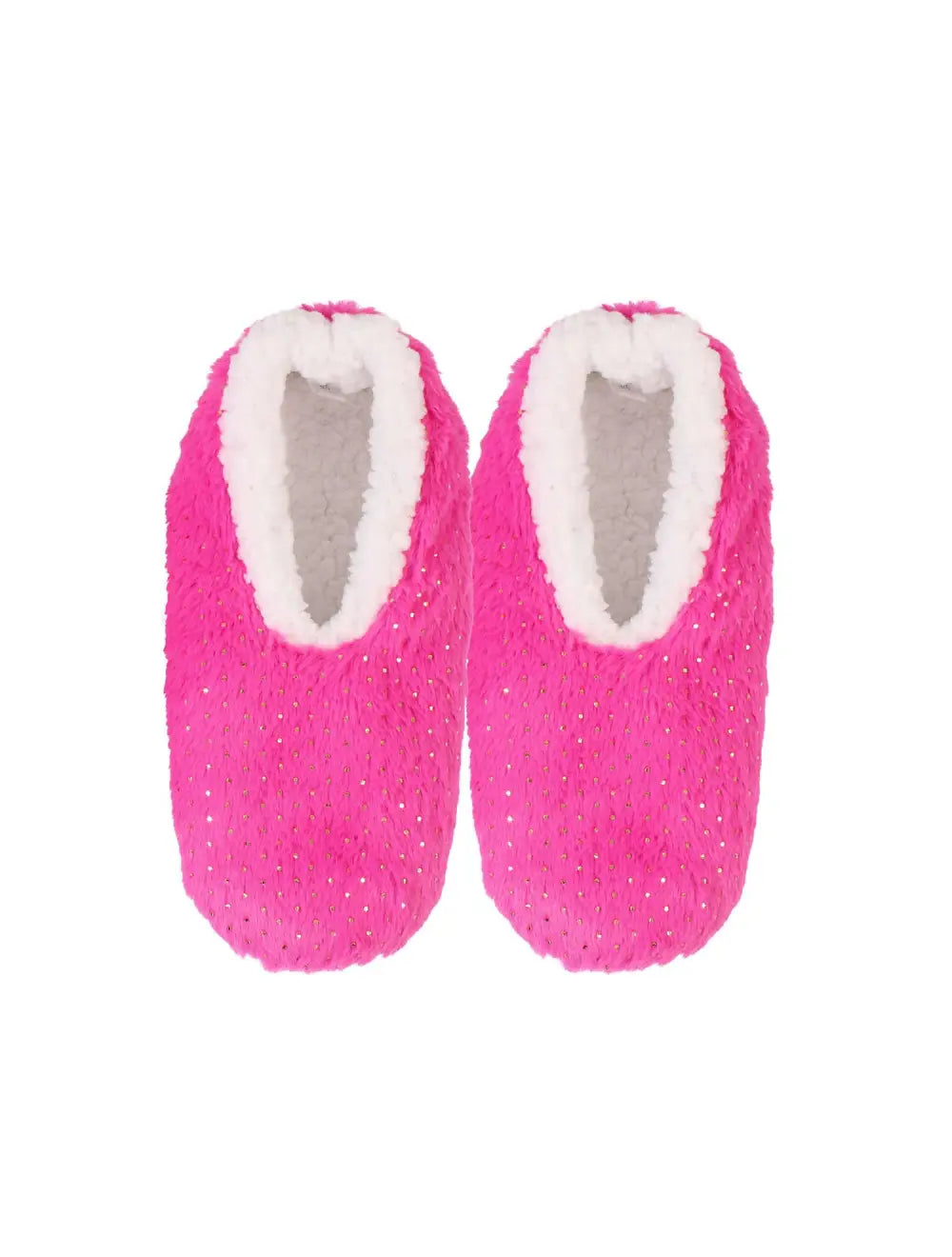 SnugUps Kids Pink Sparkle Warm Booties Warm Indoor Slippers