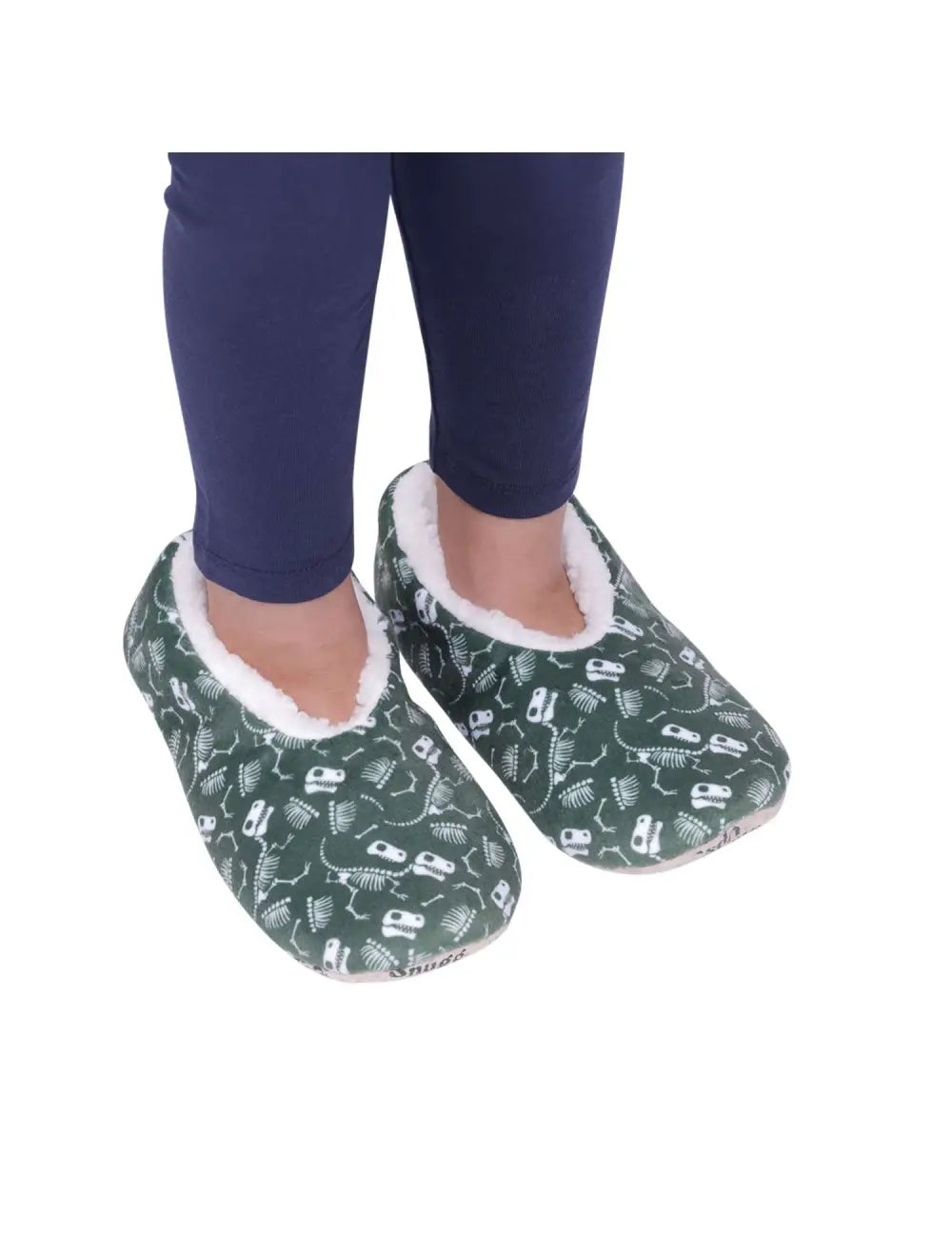 SnugUps Kids Printed Dinosaur Medium Warm Booties Indoor Slippers