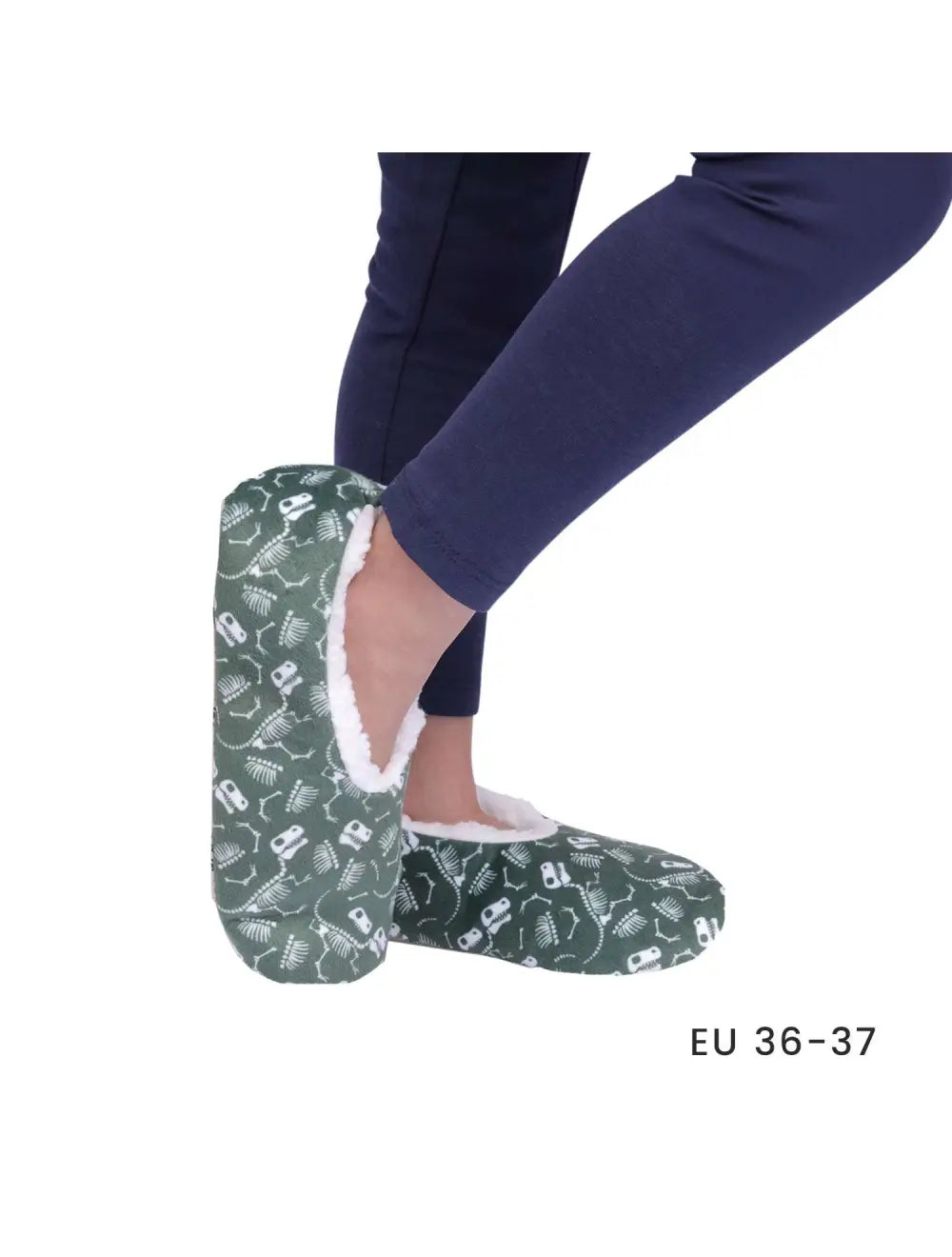 SnugUps Kids Printed Dinosaur Warm Booties Indoor Slippers