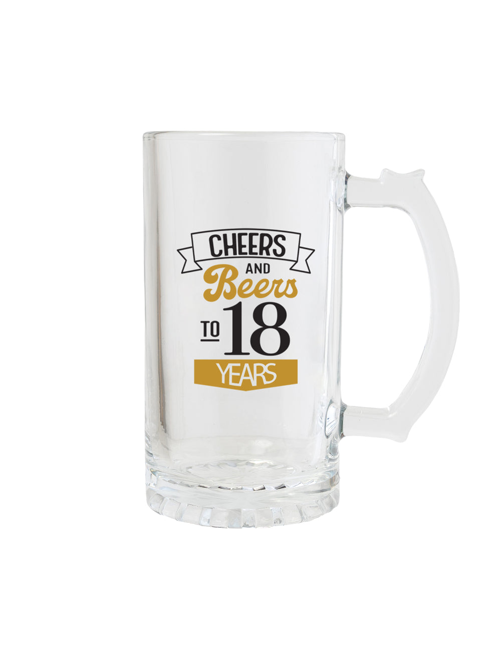 Splosh Sip Celebration 18th Beer Glass