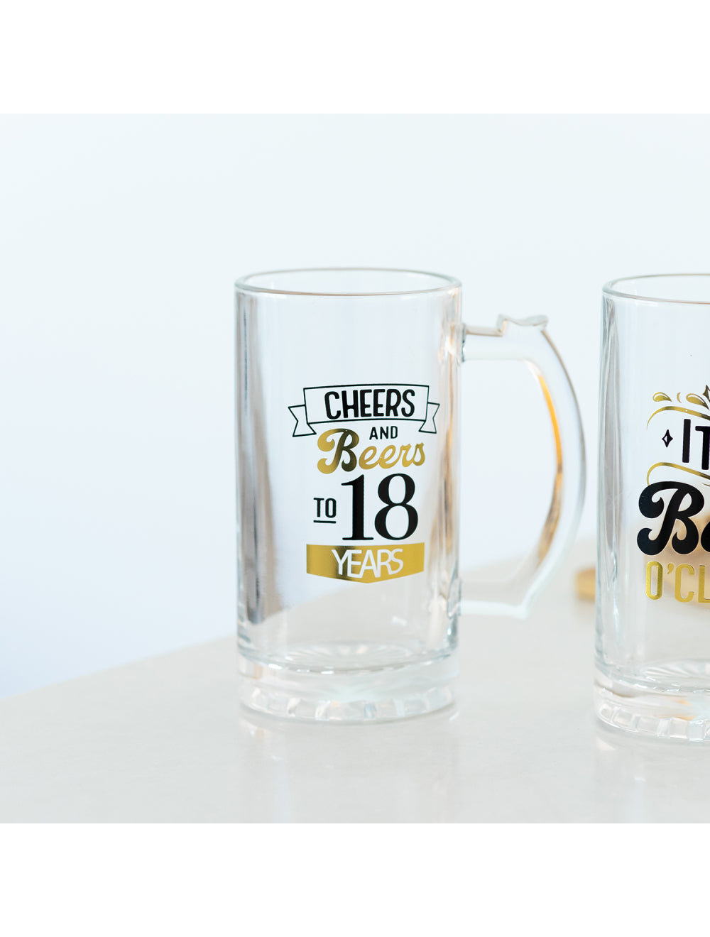 Splosh Sip Celebration 18th Beer Glass