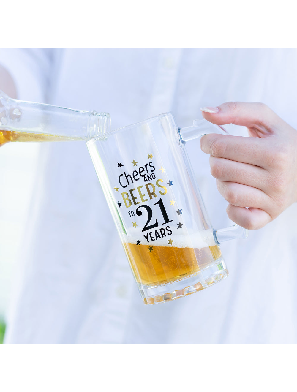 Splosh Sip Celebration 21st Beer Glass