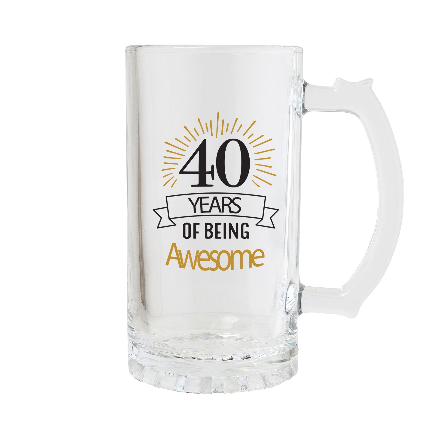 Splosh Sip Celebration 40th Beer Glass