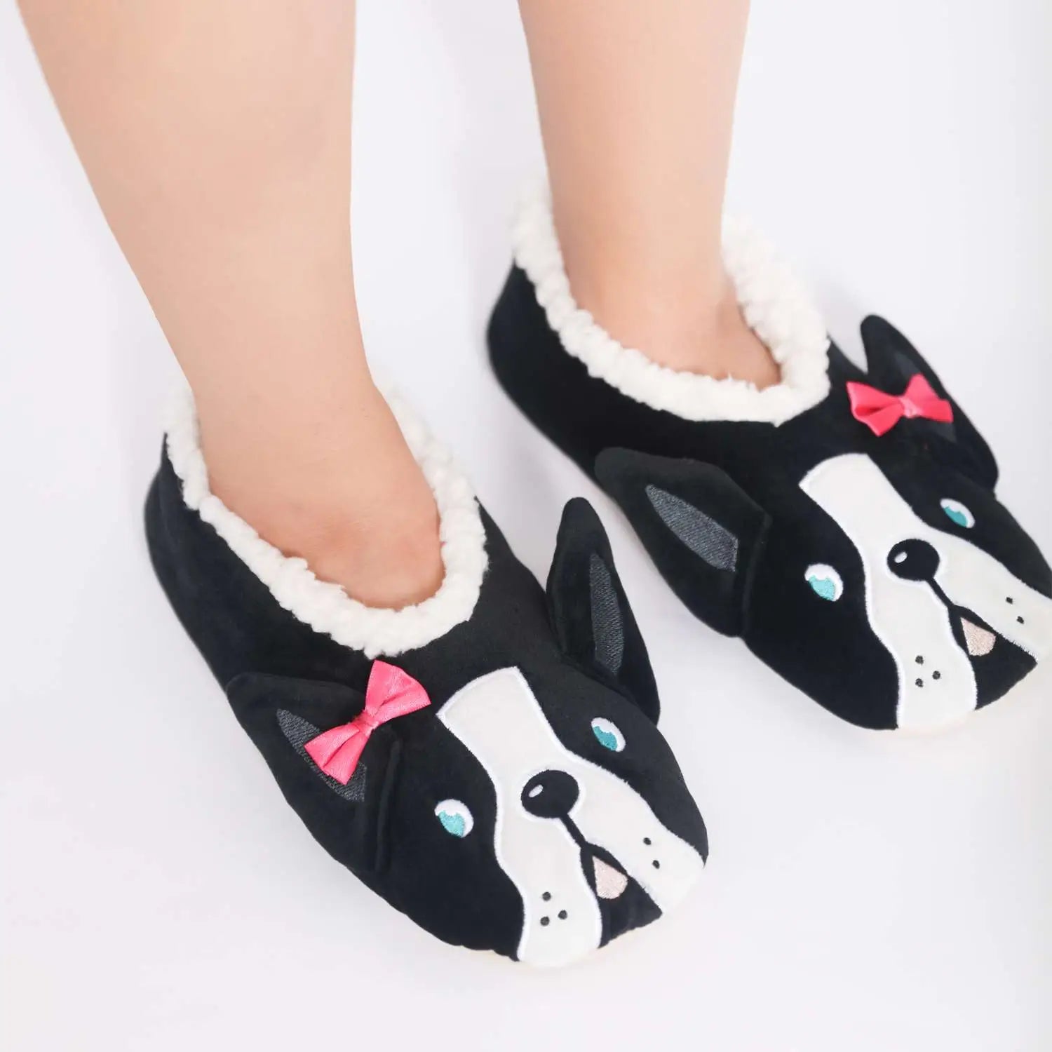 SnugUps Women's Animal Dog Warm Booties Indoor Slippers