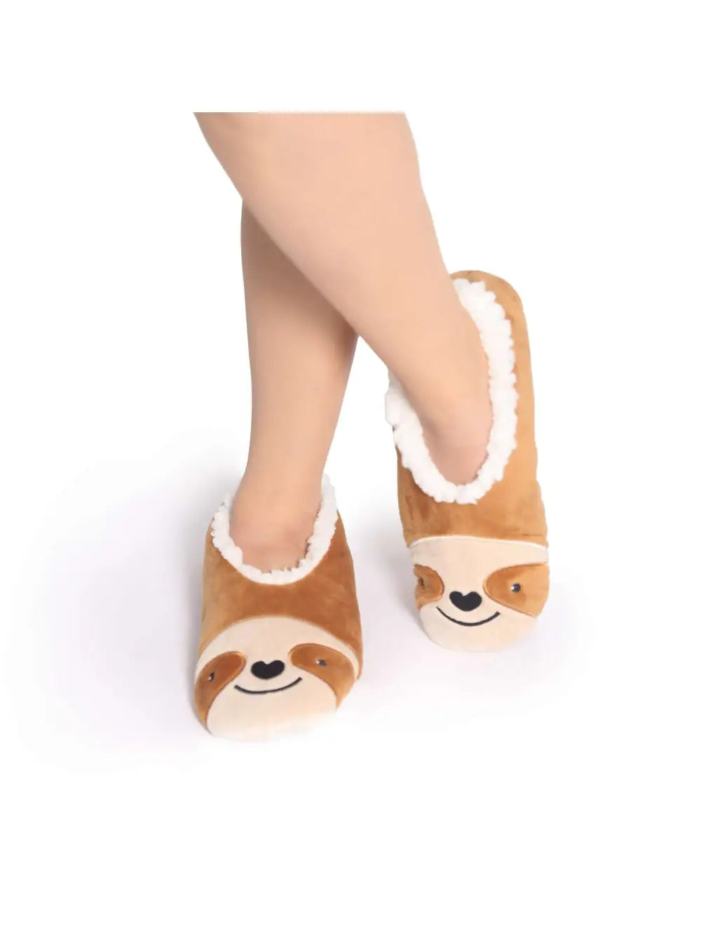 SnugUps Women's Animal Sloth Warm Booties Indoor Slippers