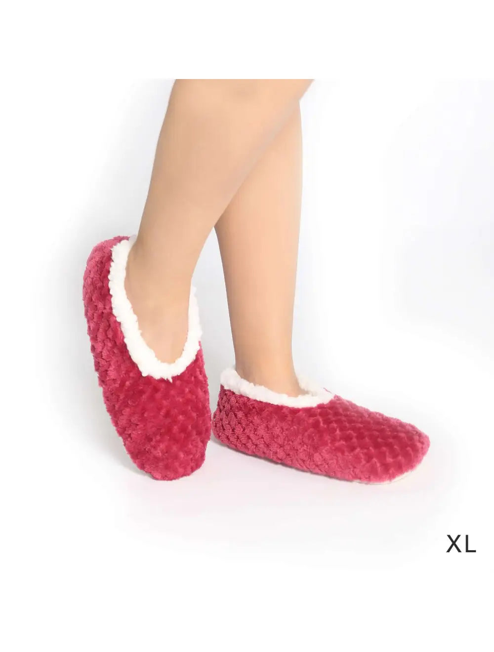 SnugUps Women's Soft Petal Burgundy Winter Booties Warm Slippers