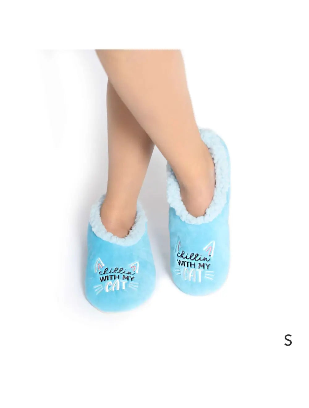 SnugUps Women's Quote Cat Winter Booties Warm Slippers