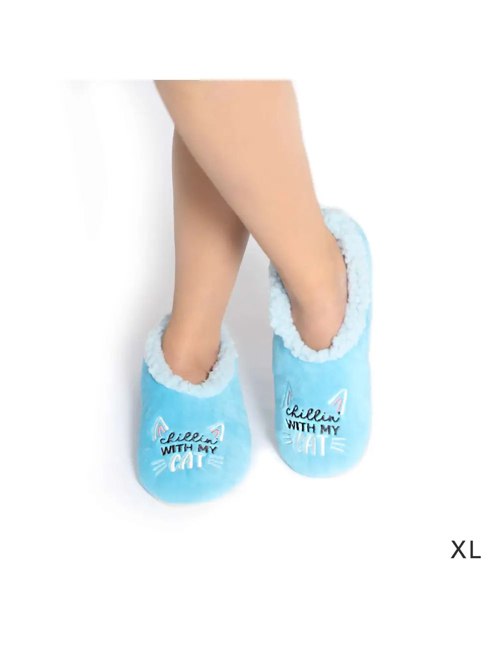 SnugUps Women's Quote Cat Winter Booties Warm Slippers