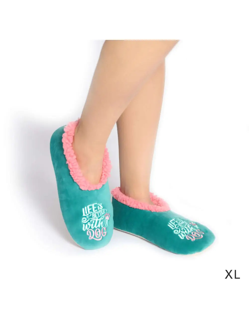 SnugUps Women's Quote Dog Winter Booties Warm Slippers
