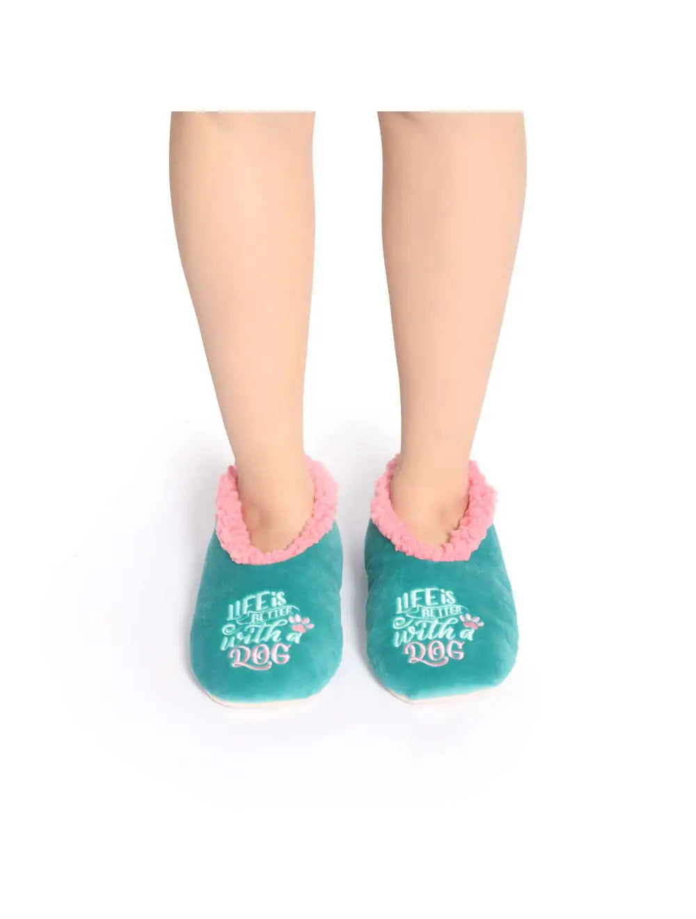 SnugUps Women's Quote Dog Winter Booties Warm Slippers