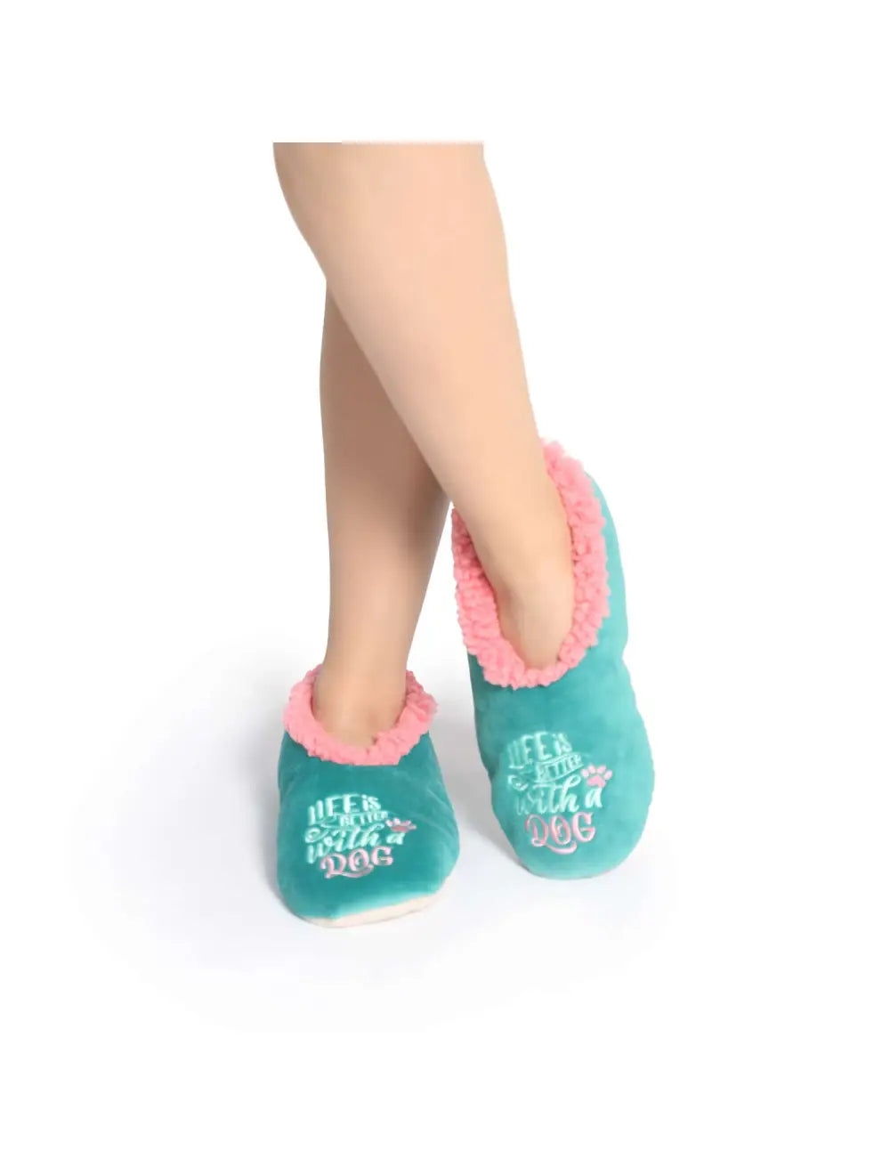 SnugUps Women's Quote Dog Winter Booties Warm Slippers